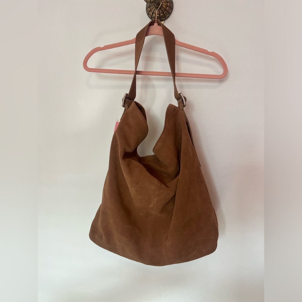 We the free large brown suede bag - Picture 3 of 5